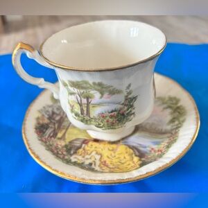 Rare Paragon Marlborough Series “E” teacup and saucer bone china